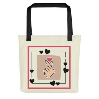 fingerheart totebag